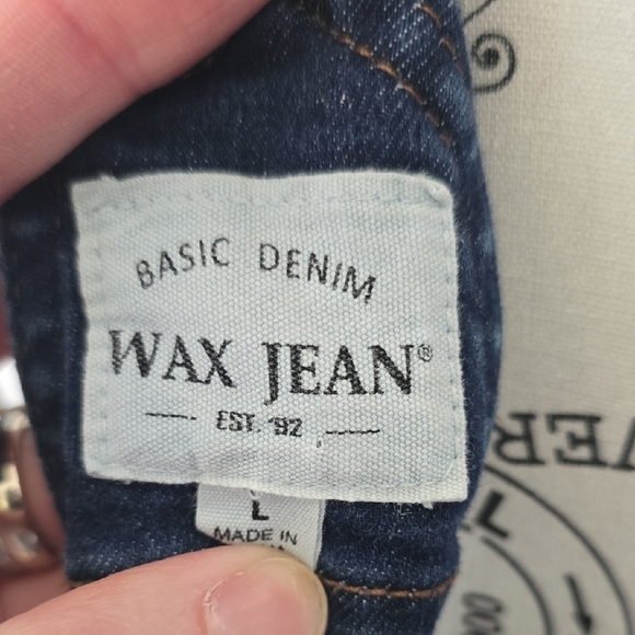Y2K Wax Jean Basic Denim Overalls - Picture 2 of 4